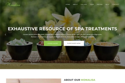 Monalisa - Health & Beauty Spa WordPress Theme