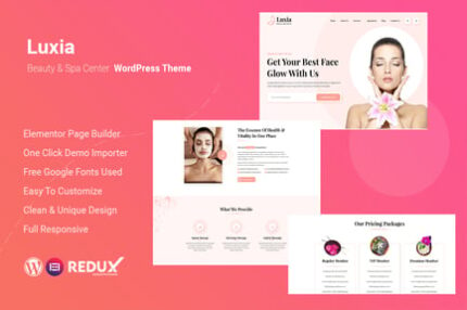 Luxia Beauty & Spa Center WordPress Theme