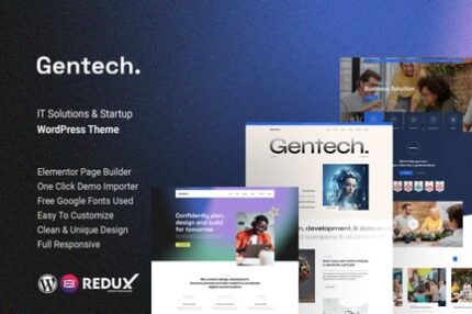 Gentech – IT Solutions & Startup WordPress Theme