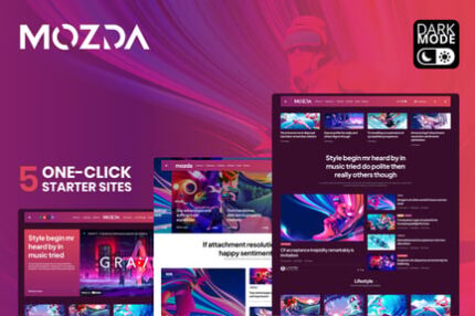 Mozda - Micro Magazine & Blog Theme with Dark Mode