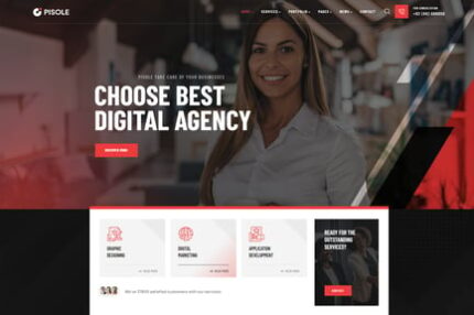 Pisole - Digital Creative Agency WordPress Theme