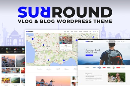 Surround Vlog & Blog WordPress Theme