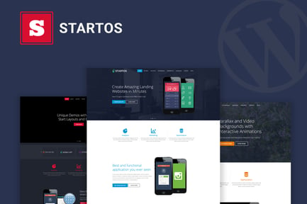 Startos - Modern App Landing Page WordPress Theme