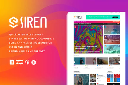 Siren - News Magazine Elementor WordPress Theme