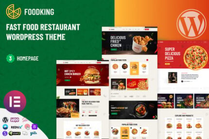 Foodking - Fast Food Restaurant WordPress Theme