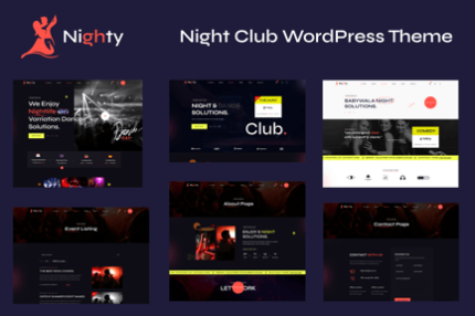 Night Club Bar WordPress Theme - Nighty