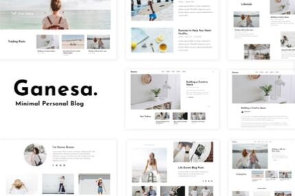 Ganesa - Minimal WordPress Personal Blog Theme