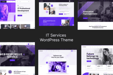 IT Services WordPress Theme - Infetech