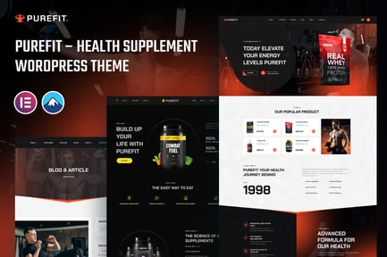 Purefit - Health Supplement WordPress Theme