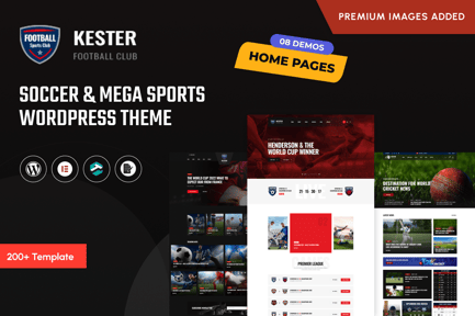 Kester - Soccer Club & Sports News WordPress Theme