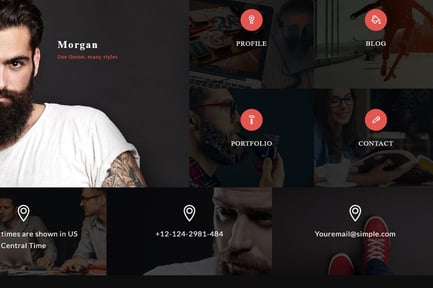 Morgan - Resume, vCard and Profile Theme