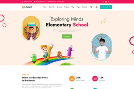 Ascen - Childcare & Kids Education WordPress Theme