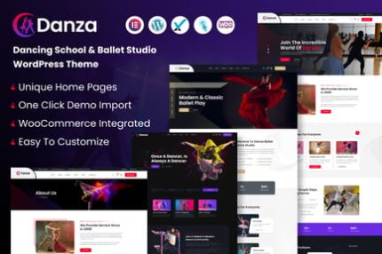 Danza – Dancing School and Ballet Studio WordPress