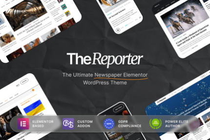 The Reporter - Newspaper Editorial WordPress Theme