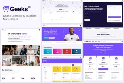 Geeks - Online Learning Marketplace WordPress Them