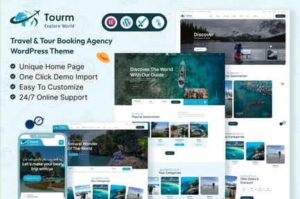 Tourm- Travel & Tour Booking Agency WordPess Theme