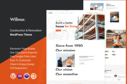 Willmor - Construction WordPress Theme