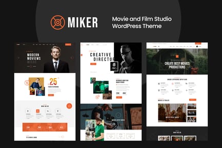 Miker - Movie and Film Studio WordPress Theme