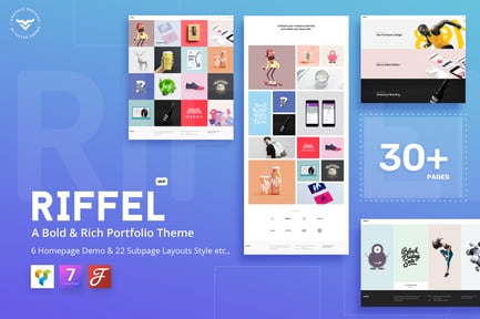 Riffel - A Bold & Rich Portfolio Theme