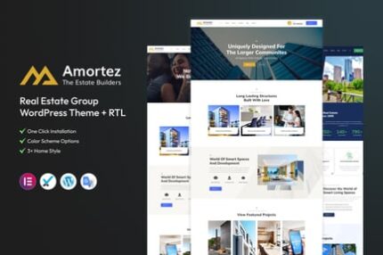 Amortez – Real Estate Group WordPress Theme