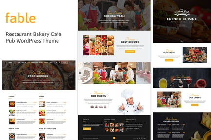 Fable - Restaurant Bakery Cafe Pub WordPress Theme