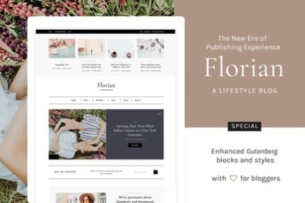 Florian - Responsive Personal WordPress Blog Theme