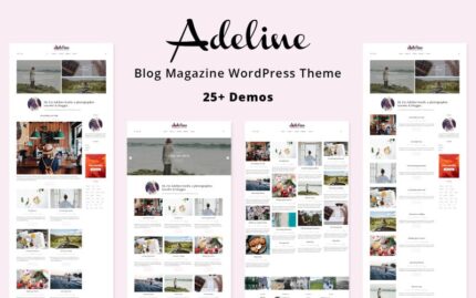 Adeline - Yaşam Tarzı Kişisel WordPress Blog Teması WordPress Teması