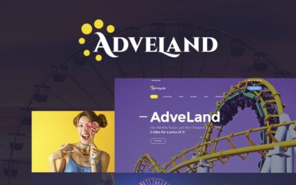 Adveland - Eğlence Parkı Duyarlı WordPress Teması