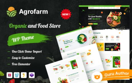 Agrofarm - Organik Gıda & Organik Mağaza WordPress Teması.