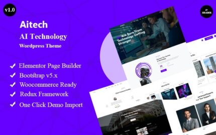 Aitech – AI & Teknoloji Wordpress Teması WordPress Teması