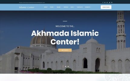 Akhmada - İslam Merkezi WordPress teması WordPress Teması