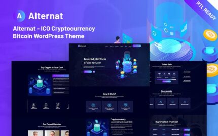 Alternat - ICO Kripto Para Duyarlı Bitcoin WordPress Teması