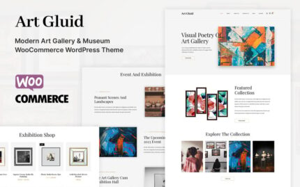 Art Gluid - Sanat Galerisi ve Müze WooCommerce Teması