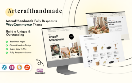 Artcraft - El Yapımı Yaratıcı WordPress Teması WooCommerce Teması