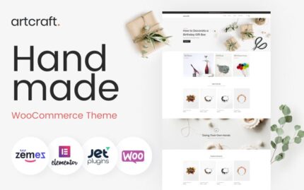 Artcraft - El Yapımı E-Ticaret Temiz Elementor WooCommerce Teması