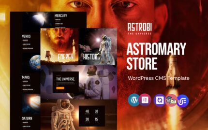 Astrobi - Astronomi WordPress Elementor Teması WordPress Teması