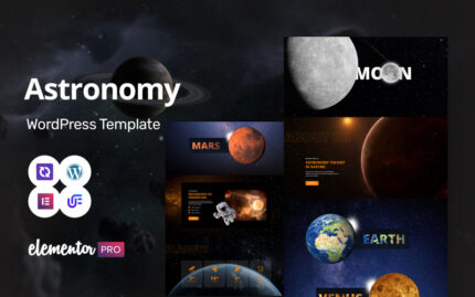 Astronomi - Astronomi Çok Amaçlı WordPress Elementor Teması WordPress Teması