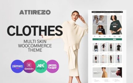 Attirezo - Giysi E-Ticaret Klasik Elementor WooCommerce Teması