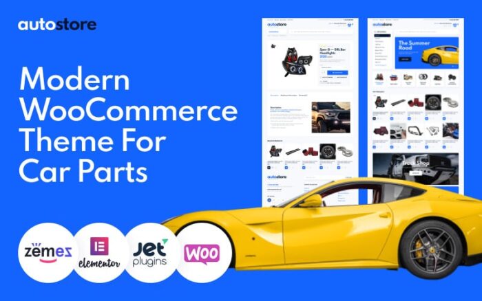 AutoStore - Araba Parçaları Elementor WooCommerce Teması