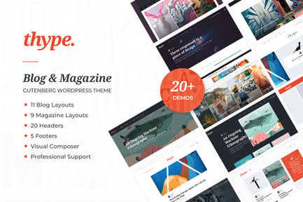 Thype | Personal Blog & Travel WordPress Theme