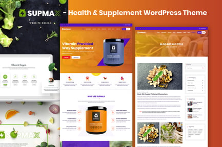 Supmax - Health & Supplement Elementor WordPress