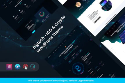 Bigtech - ICO & Crypto Landing WordPress Theme