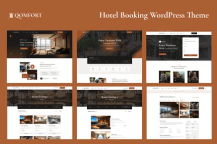 Hotel Booking WordPress Theme - Qomfort