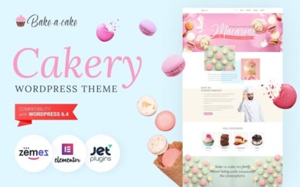 Bake-a-cake - Cakery WordPress Elementor Teması WordPress Teması