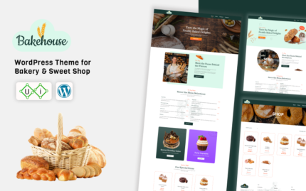 Bakehouse - Gıda Fırını, Pasta ve Tatlı Dükkanı WordPress Teması