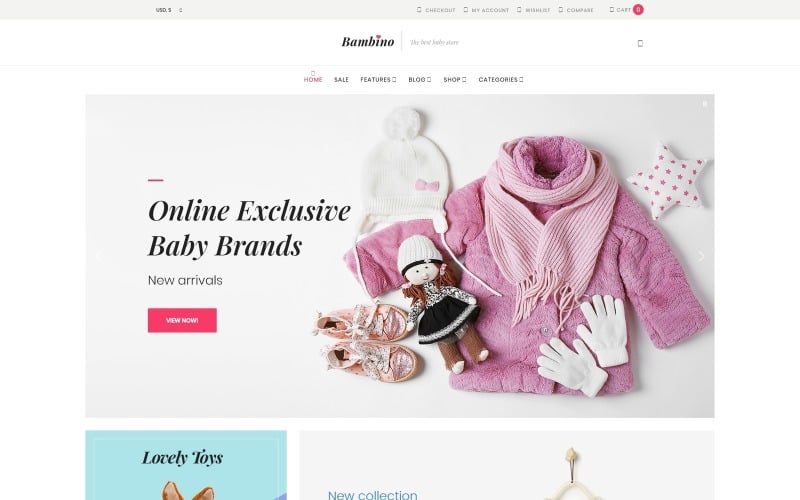 Bambino - Bebek Mağazası Duyarlı WooCommerce Teması