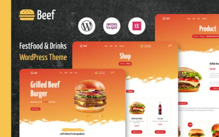 Sığır eti - Fast Food ve Restoran WooCommerce Teması