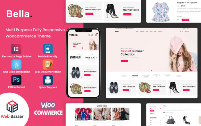 Bella - Moda eTicaret Mağazası WooCommerce Teması