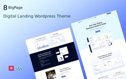 Bigpage - Dijital Ürün Açılış Sayfası Wordpress Teması WordPress Teması