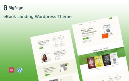 Bigpage - eBook Landing Wordpress Teması WordPress Teması